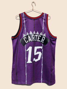 Toronto Raptors Vince Carter #15 Nba Throwback Blue White Jersey