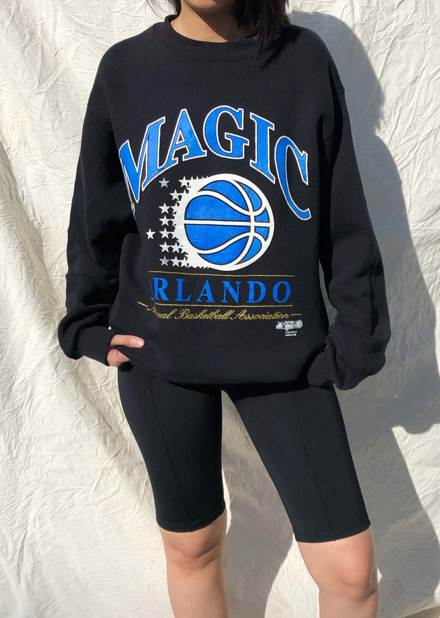 Vintage 90 s Lee Sport NBA Orlando Magic Sweater Black M Chop