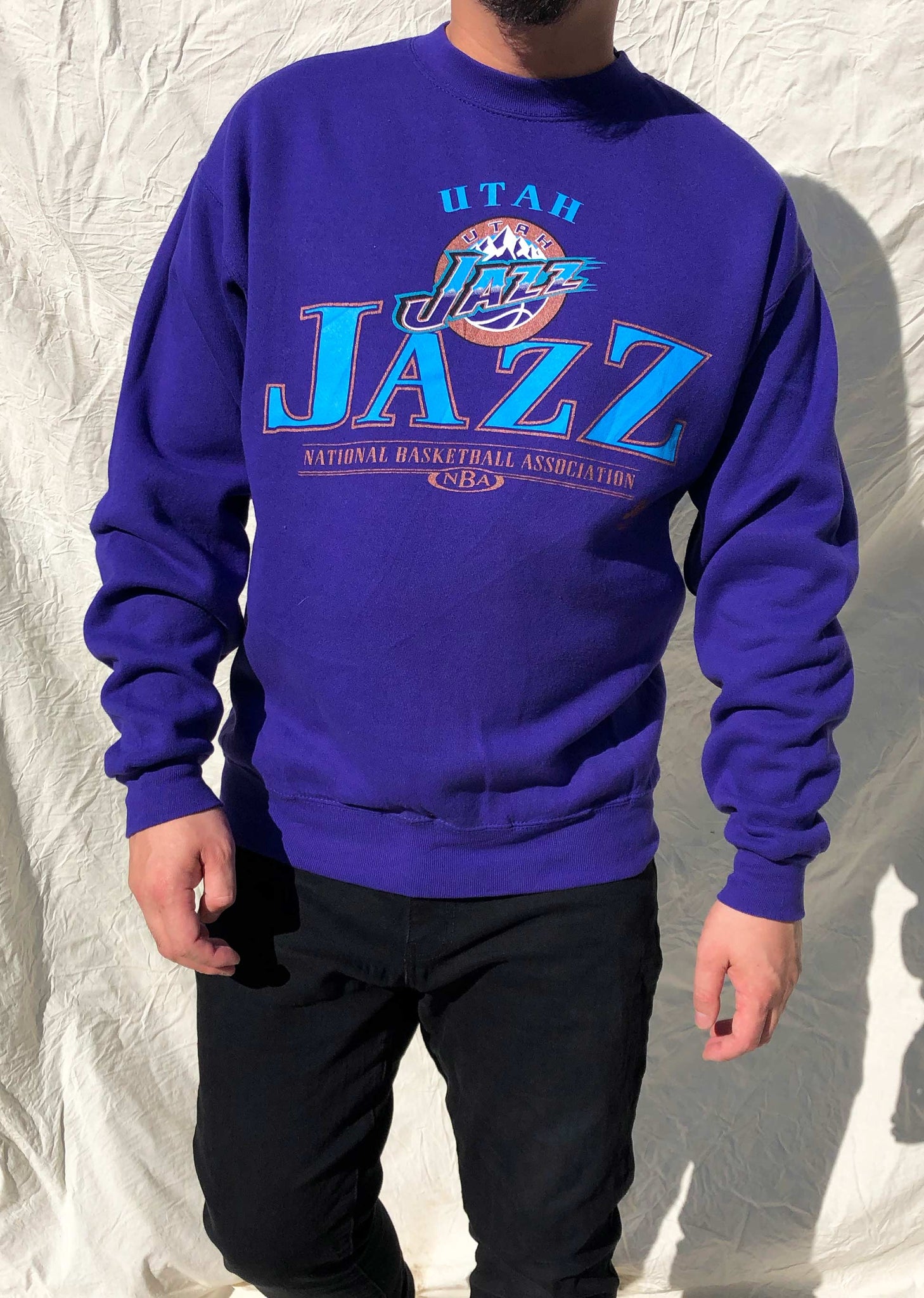 Vintage 90's Lee Sport NBA Utah Jazz Sweater Purple (L) – Chop Suey Official