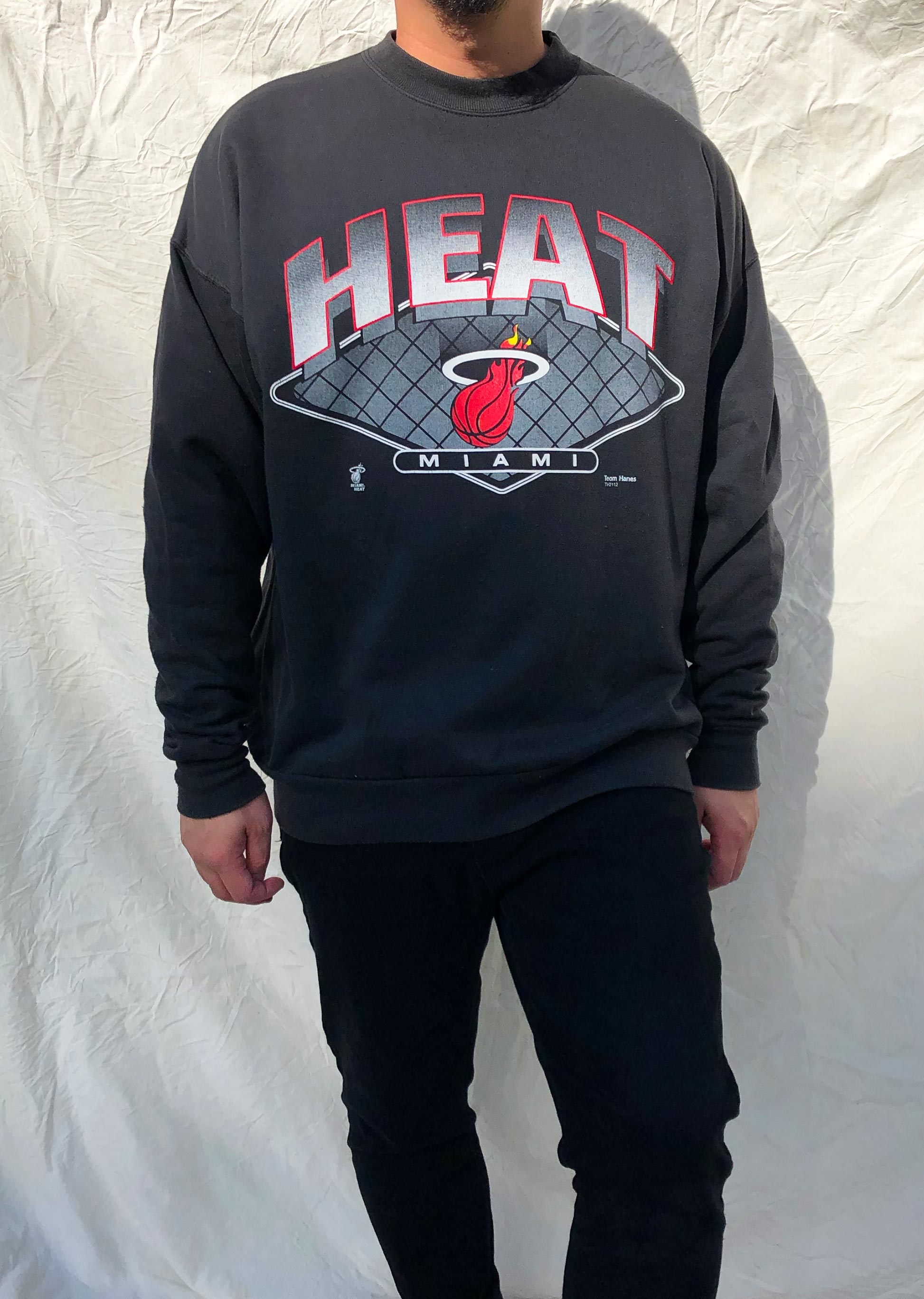 Vintage 90 s NBA Miami Heat Sweater Black L