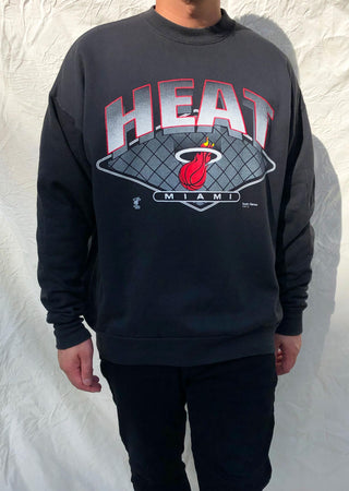 Vintage 90's NBA Miami Heat Sweater Black (L)