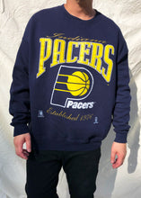 Load image into Gallery viewer, Vintage 90&#39;s Nutmeg Mills NBA Indiana Pacers Sweater Navy (XL)
