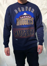 Load image into Gallery viewer, Vintage 90&#39;s Tultex NBA Denver Nuggets Sweater Navy (L)
