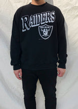 Load image into Gallery viewer, Vintage 90&#39;s Tultex NFL Oakland Raiders Sweater Black (XL)

