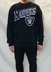 Vintage 90's Tultex NFL Oakland Raiders Sweater Black (XL)