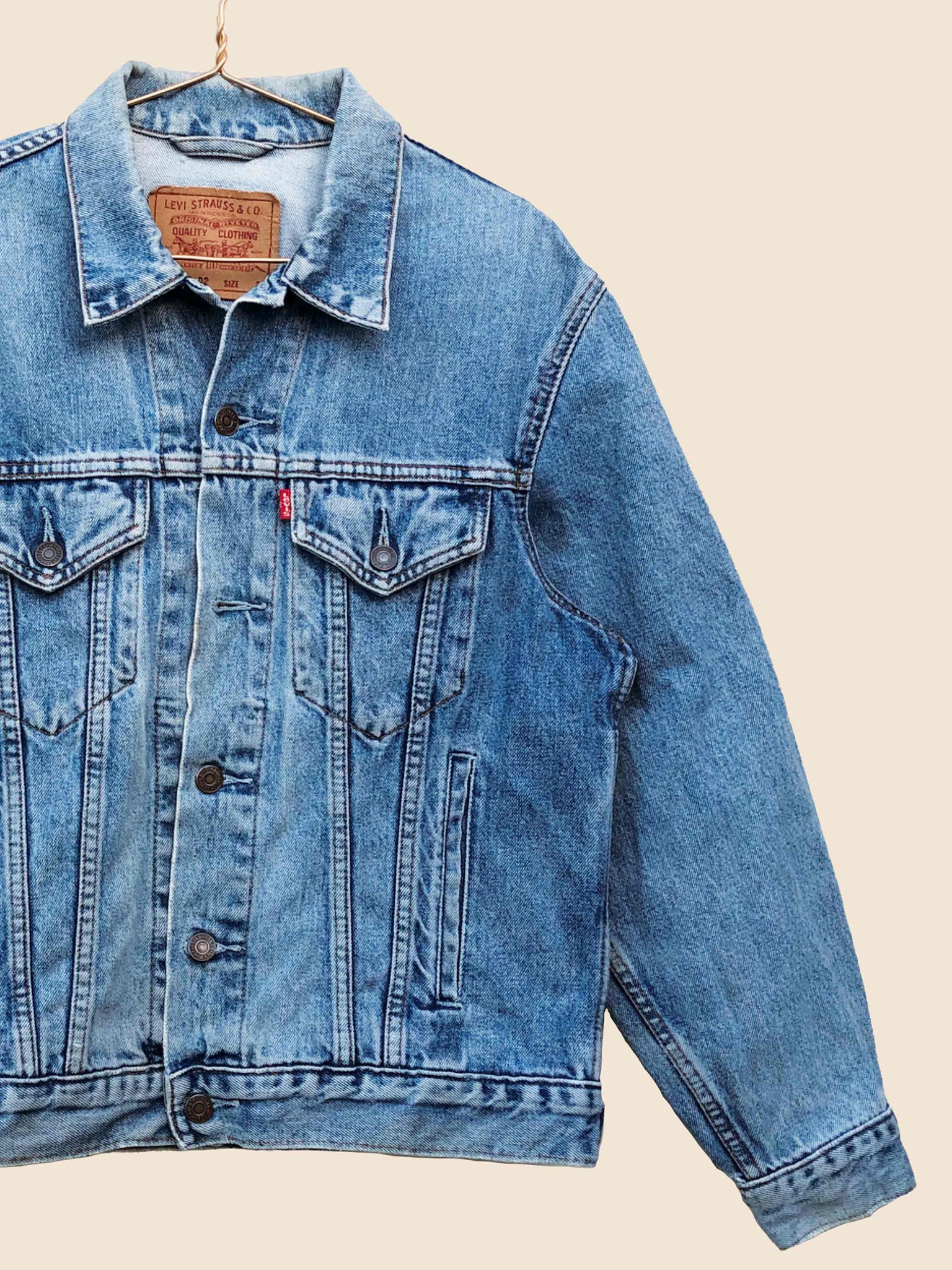 Vintage Levi Light Wash Denim Jacket S Chop Suey Official