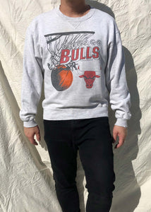 Vintage NBA Chicago Bulls Sweater Grey (M)