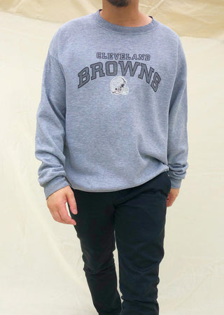 Vintage NFL Cleveland Browns Sweater Grey (XL)