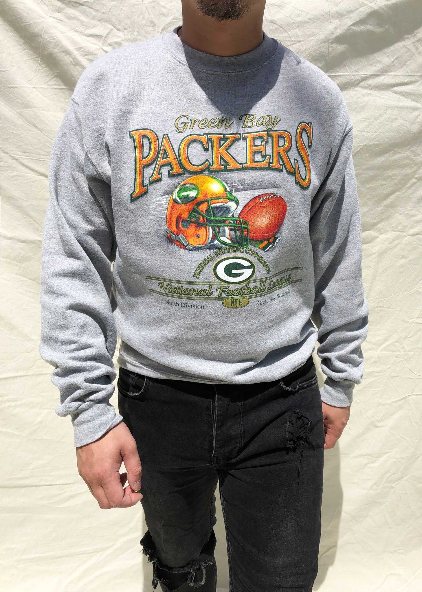 Grey packers sweatshirt hot sale