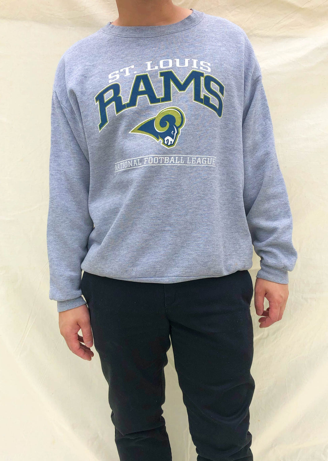 Vintage NFL St Louis Rams Sweater Grey (L)