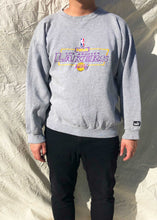 Load image into Gallery viewer, Vintage Puma 90&#39;s NBA Los Angeles Lakers Embroidered Sweater Grey (L)
