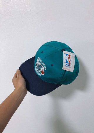 Vintage With Tags 90's NBA Official Charlotte Hornets Snapback Hat