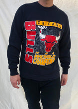 Load image into Gallery viewer, Vintage &#39;91 NBA Chicago Bulls World Champions Sweater Black (L)
